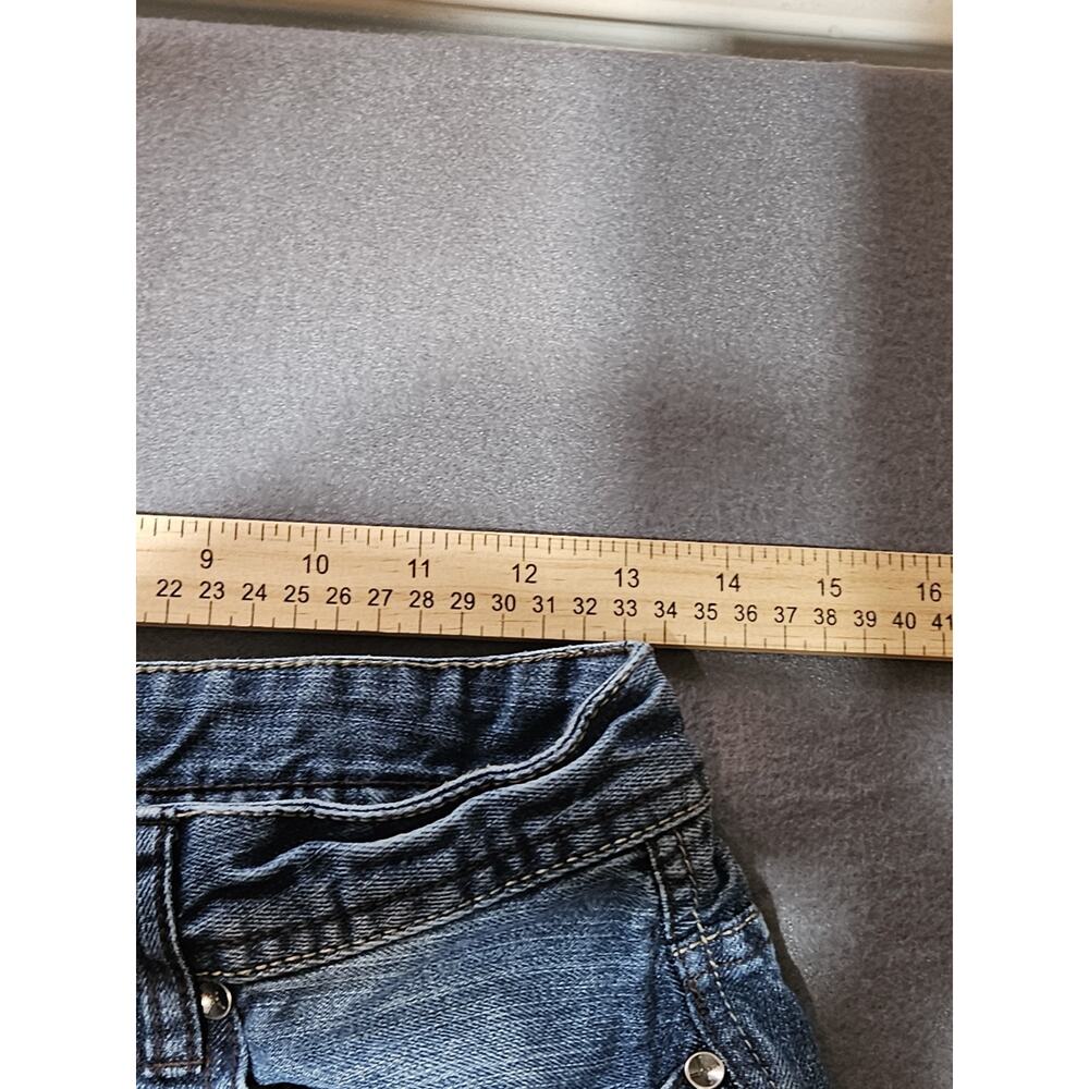 Buffalo David Bitton Jeans Girls 16 Blue Denim Stretch Mid Rise Straight Leg - Picture 5 of 10